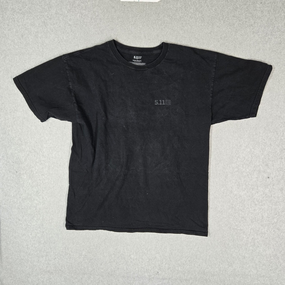5.11 Tactical‎ Men Shirt L Black Always Be Ready Logo Graphic Print Short Sleeve